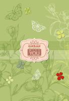 Дневник для девочки "Цветы и бабочки", А5, 80 листов