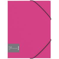 Папка на резинке "Fuze", A4, 600 мкм, розовая