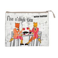 Папка на молнии "Five o'clock tea", цвет мультиколор