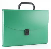Портфель "Бюрократ", цвет: зеленый, A4, 6 отделений, арт. -BPP6GRN