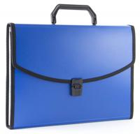 Портфель с окантовкой "Бюрократ", цвет: синий, A4, 6 отделений, арт. -BPP6LBLUE