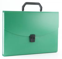 Портфель "Бюрократ", цвет: зеленый, A4, 13 отделений, арт. -BPP13GRN