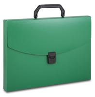 Портфель "Бюрократ", цвет: зеленый, A4, 1 отдел, арт. -BPP01GRN