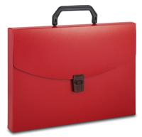 Портфель "Бюрократ", цвет: красный, A4, 1 отдел, арт. -BPP01RED