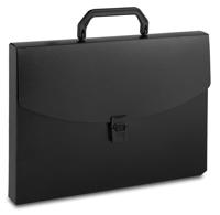 Портфель "Бюрократ", цвет: черный, A4, 1 отдел, арт. -BPP01BLCK