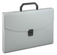 Портфель "Бюрократ", цвет: серый, A4, 1 отдел, арт. -BPP01GREY