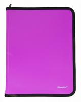Папка для тетрадей на молнии "Silwerhof. Neon", цвет: розовый, A5, 210х260х25 мм, арт. 671953