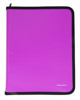 Папка для тетрадей на молнии "Silwerhof. Neon", цвет: розовый, A4, 250х320х25 мм, арт. 671961