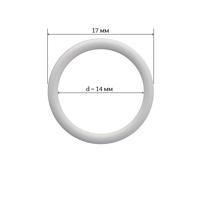 Кольца для бюстгальтера, 14 мм (цвет: 001, белый), 50 штук
