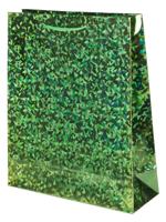 Пакет бумажный "Зеленый глянец", 23х27х8 см