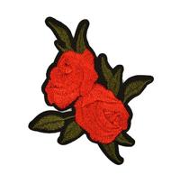 Термоаппликации "Роза", 7,5х6 см, цвет: красный, 10 штук, арт. TBY.HH05 (количество товаров в комплекте: 10)