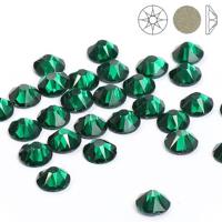 Стразы холодной фиксации "Xirius 8+8", SS16, цвет: Emerald, 4 мм, 100 штук
