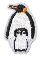 Термоаппликации вышитые "Пингвины", 2,6х4 см, 10 штук, арт. TBY.2204 (количество товаров в комплекте: 10)