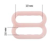 Пряжки регуляторы для бюстгальтера, 10 мм, цвет: 168 серебристый пион, 50 штук