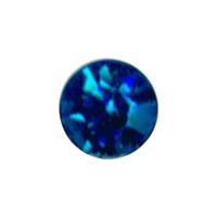 Стразы клеевые Zlatka, 6-6,5 мм, акрил, 144 штуки, цвет: темно-голубой