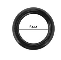 Кольца для бюстгальтера, 6 мм, цвет: 170 черный, 50 штук (количество товаров в комплекте: 50)