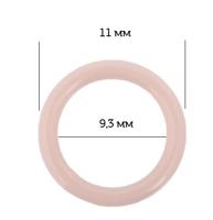 Кольца для бюстгальтера, 9,3 мм, цвет: 168 серебристый пион, 50 штук (количество товаров в комплекте: 50)
