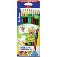 Комплект карандашей цветных "Воздушные шары", 24 цвета (12 упаковок по 12 цветов) (количество товаров в комплекте: 12)