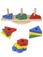 Деревянная игрушка "Пирамидка. Формы и баланс", 21х9х5,5 см