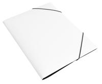 Папка на резинке Бюрократ "DeLuxe", цвет: молочный, A4, арт. DL510MILK