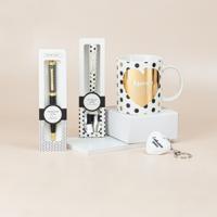 Подарочный набор из кружки, ложки, брелка и ручки B&G "Любимая дочь"