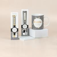 Подарочный набор из кружки, ложки, брелка и ручки B&G "Business Lady"