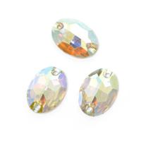 Стразы пришивные акриловые "Tesoro Crystal. Resin", 11x16 мм, цвет прозрачнй, 10 штук (арт. TS.ED5.2.10)