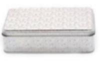 Шкатулка детская металлическая "Секретик 2. Белая", прямоугольная, 19.1х11.5х5.2 см