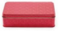 Шкатулка детская металлическая "Секретик 2. Красная", прямоугольная, 19.1х11.5х5.2 см