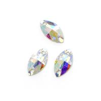 Стразы пришивные акриловые Crystal (Resin), цвет: AB Crystal, 6x12 мм, 20 штук, арт. TS.ED7.1.10