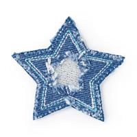 Термоаппликация Prym "Звезда джинсовая", цвет серебристый (арт. 925602)