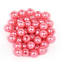 Бусины круглые перламутровые "Magic 4 Hobby", цвет: H53 розовый, 10 мм, 50 грамм