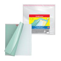 Набор пластиковых обложек для тетрадей и дневников "Fizzy Clear", с клеевым краем и клапаном в край, 212х395 мм, 80 мкм, 10 штук