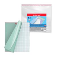Набор пластиковых обложек для тетрадей и дневников "Fizzy Clear", с клеевым краем и увеличенным клапаном, 212х395 мм, 80 мкм, 10 штук