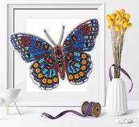Набор для вышивки бисером Благовест "3-D Бабочка. Limenitis Astyanax", 13,5х10 см, арт. Б-024