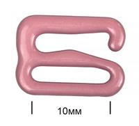 Крючок для бюстгальтера, 10 мм, цвет: S256 розовый рубин, 100 штук
