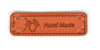 Аппликации пришивные "Hand Mad", цвет: красный, 1,5х5 см, 20 штук, арт. TBY.SHEV.43