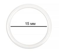 Кольца для бюстгальтера, 15 мм, цвет: F102 сумрачно-белый, 100 штук