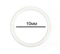 Кольца для бюстгальтера, 10 мм, цвет: F102 сумрачно-белый, 100 штук
