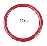 Кольца для бюстгальтера, 15 мм, цвет: SD163 красный, 100 штук