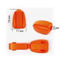 Наконечники для шнура "TBY", цвет: 34 оранжевый, 4 мм, 100 штук, арт. 27101Н