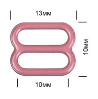 Пряжка регулятор для бюстгальтера "TBY", цвет: S256 розовый рубин, 10 мм, 100 штук, арт. TBY-57760