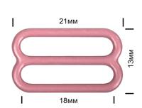 Пряжка регулятор для бюстгальтера "TBY", цвет: S256 розовый рубин, 18 мм, 100 штук, арт. TBY-57776