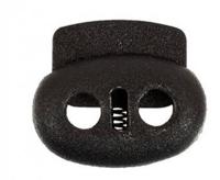 Фиксатор (стопор) для шнура "TBY", цвет: чёрный, 5 мм, 250 штук, арт. 101-Б