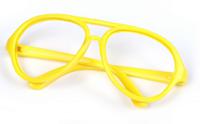 Очки без стекла "TBY", цвет желтый, круглые, 7 см, 10 штук, арт. 53732