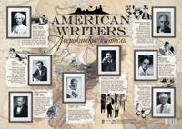 Учебный плакат. Американские писатели