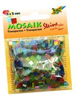 Мозаика "Прозрачная", 5х5 мм, 700 штук, ассорти из 20 цветов
