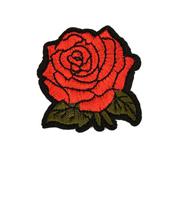 Термоаппликации "Роза", цвет: красный, 5х5 см, 10 штук, арт. TBY.HH01 (количество товаров в комплекте: 10)