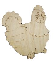 Заготовки для декорирования "Курица, в сердце", 15x0,4 см