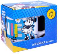 Кружка фарфоровая "Minnie Mouse (Минни Маус). Дизайн 4", 220 мл (в подарочной упаковке)